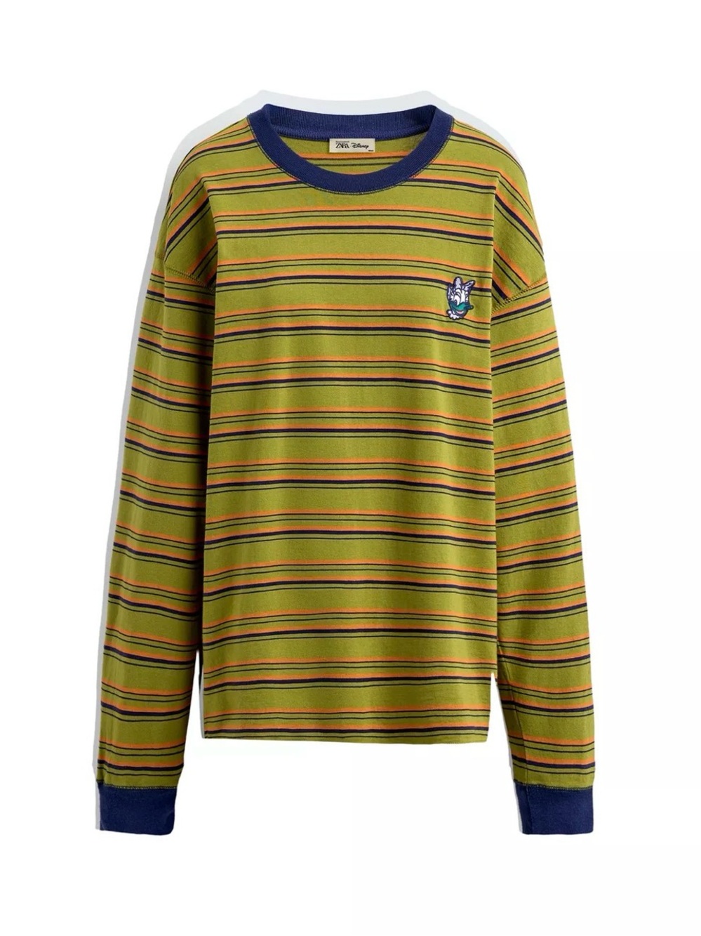 Zara Daisy Duck Patch Stripe T Shirt Harry Lambert for Zara